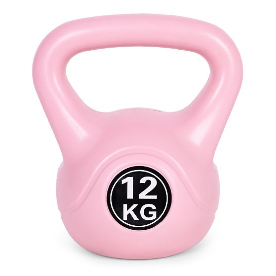 12 kg-os rózsaszín ModernHome kettlebell edzéshez