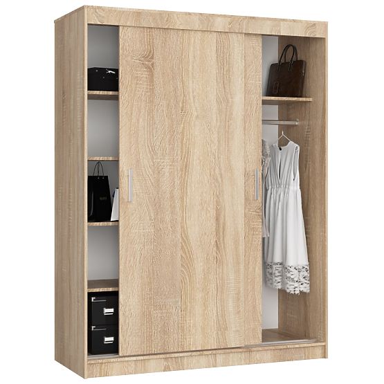 150 cm-es TOLÓSZEKRÉNY CLP MONO SONOMA TÖLGY