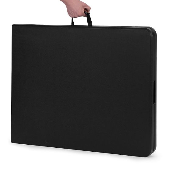 180 cm-es összecsukható catering asztal bőröndbe, fekete ModernHome