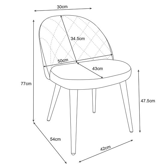 4x Bársony kárpitozott szék SJ.077 Palackzöld