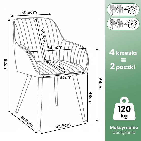 4x Bársony kárpitozott szék steppeléssel Púder Rózsaszín FLORENCE Arany lábak