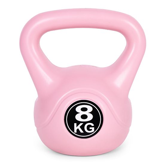 8 kg-os rózsaszín ModernHome kettlebell edzéshez