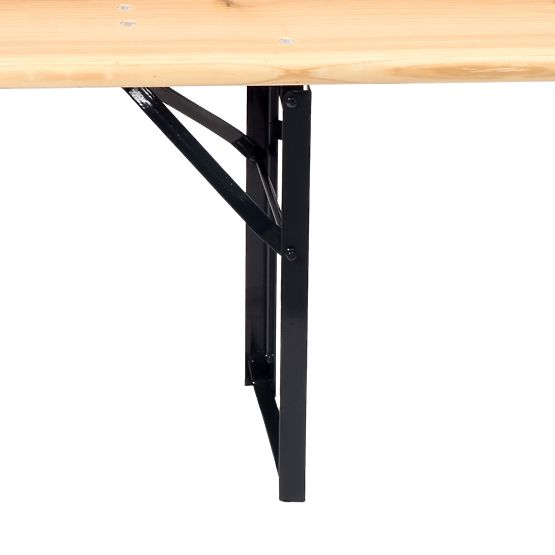 Acél-fa LAGER készlet: asztal + 2 pad 220 cm