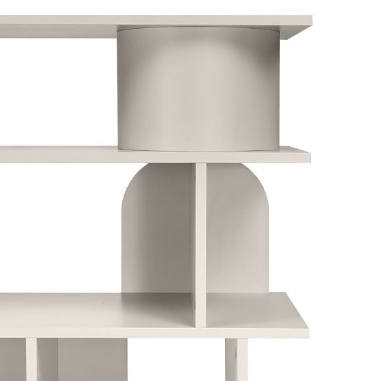 Alacsony Rangali polc, kasmír, lekerekített