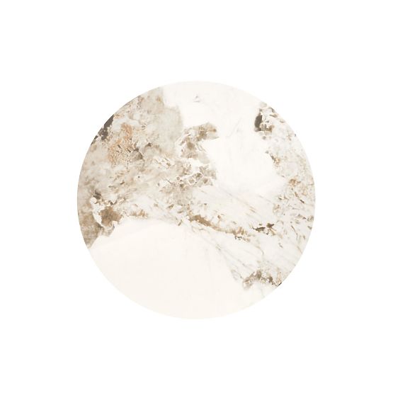 ALESSIA dohányzóasztal, bézs márvány / fekete (2p=1ks)