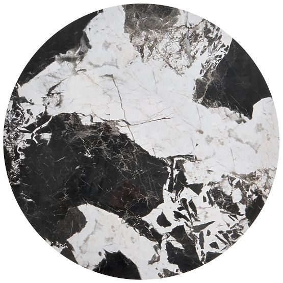 ALEXANDRA 2 asztal szett, fekete márvány / fekete