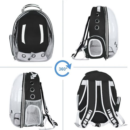 Állatszállító P70259 Fekete