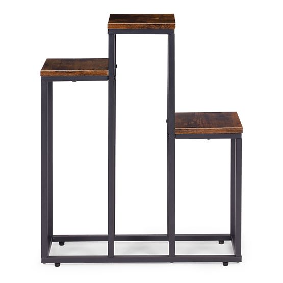 Álló virágtartó állvány 3 polcos loft dísz ModernHome