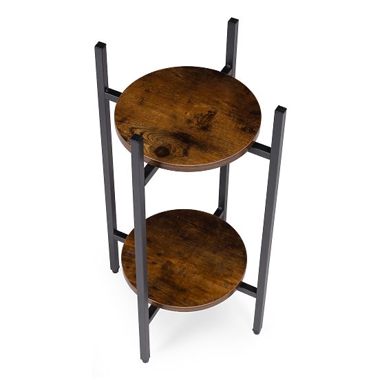 Álló virágtartó állvány dekoráció 2 szintes loft ModernHome