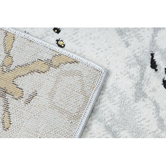 ALLURE 1963 Szőnyeg Márvány - Strukturált, stílusos, glamour fehér / arany