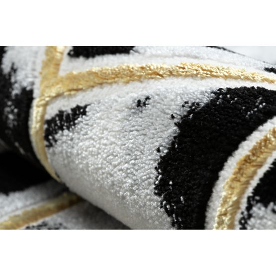 ALLURE 1966 Szőnyeg Kocka 3D - Strukturális, stílusos, glamour fekete / arany