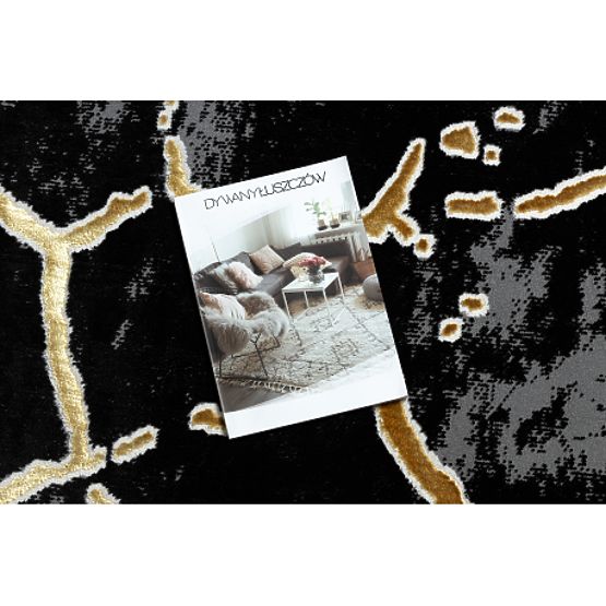 ALLURE 1967 Márvány szőnyeg - Strukturált, stílusos, glamour fekete/arany