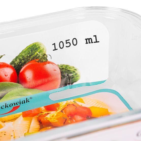 AMALFI 6 darabos üveg ételtároló készlet