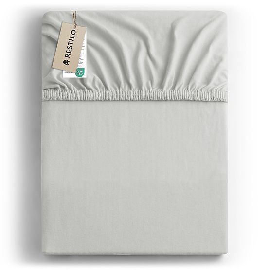 AMBER lepedő fehér szín klasszikus stílus anyag jersey 80-90x200 DecoKing