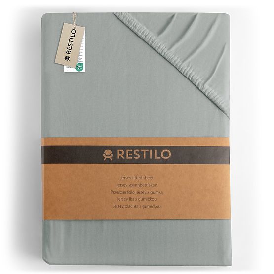 AMBER lepedő szürke szín klasszikus stílus jersey anyag 80-90x200 DecoKing