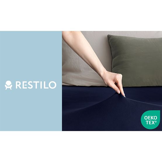 AMBER lepedő tengerészkék szín klasszikus stílus jersey anyag 220-240x220 DecoKing