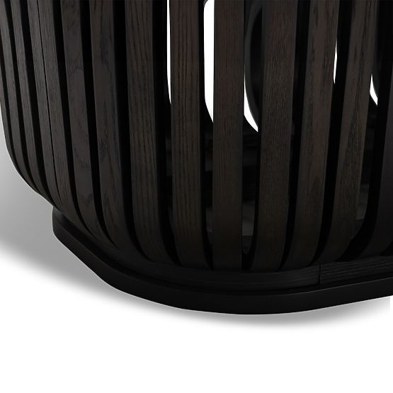 Araia étkezőasztal lamellákkal fekete kőris