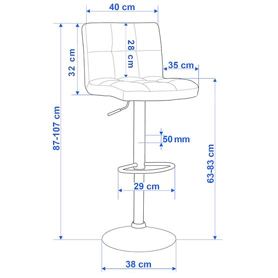 Arako fehér bárszék