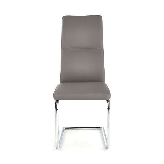 ARCO Krómozott fém szék / öko bőr hamuszín (1p=2db)