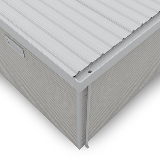 Ardena kerti ház 3x3 m 9 m², sötétszürke, kompozit fa, alumínium, könnyű összeszerelés