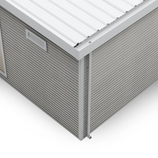 Ardena kerti ház 4x3 m 12 m², sötétszürke, kompozit fa, alumínium, könnyű összeszerelés