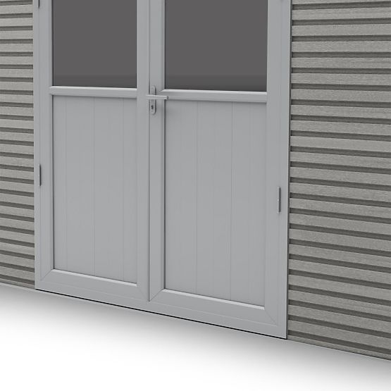 Ardena kerti ház 4x3 m 12 m², sötétszürke, kompozit fa, alumínium, könnyű összeszerelés