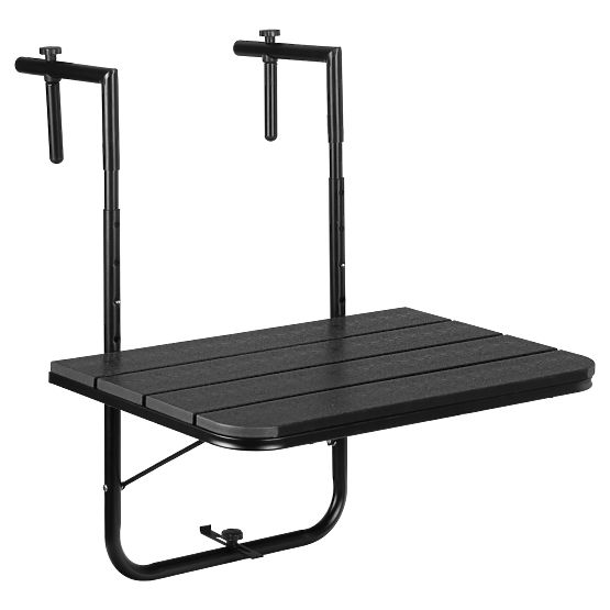 ARETTO fekete összecsukható erkélyasztal