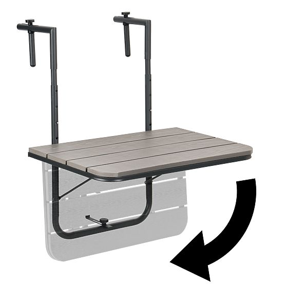 ARETTO szürke összecsukható erkélyasztal