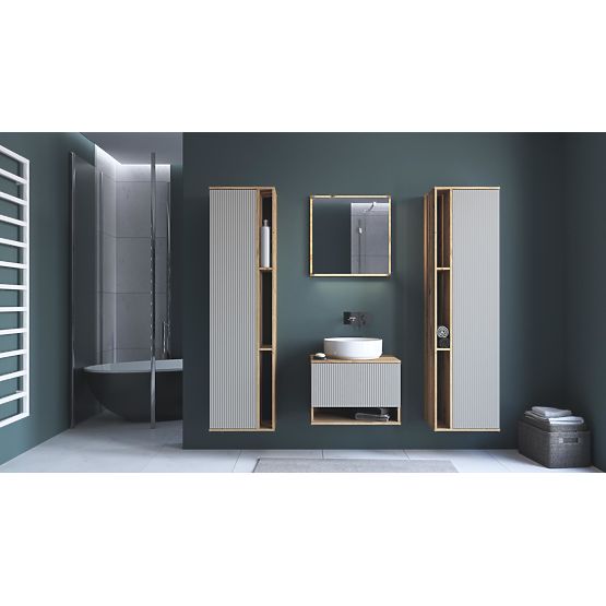 AVIOLA Tükör 60 cm + LED tölgy artisan (1p=1db)