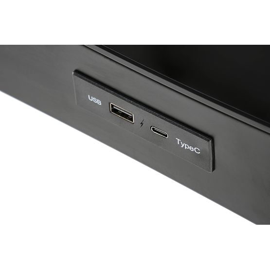 B52 magasságállító funkciós asztal, fekete (2p=1db)