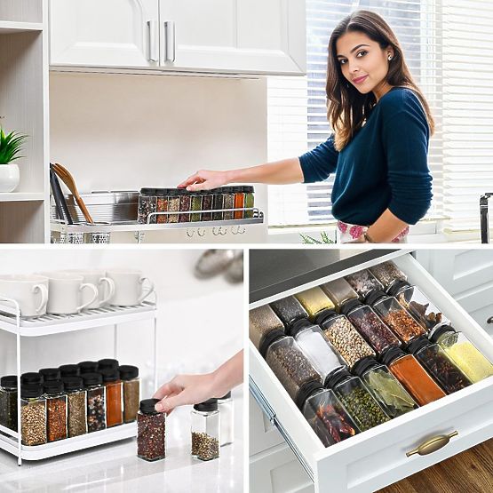 BAKER 24 darabos fűszeres üvegkészlet