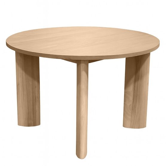 Bali étkezőasztal 120 cm, kerek, krémfehér