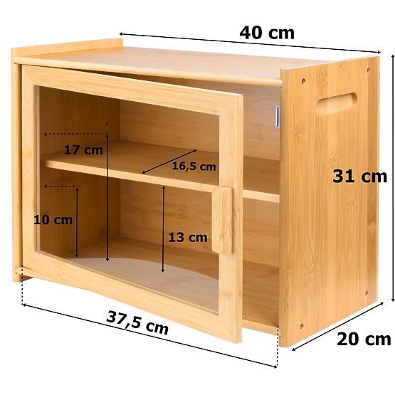 Bambusz kenyértartó Pierre, kenyértároló edény