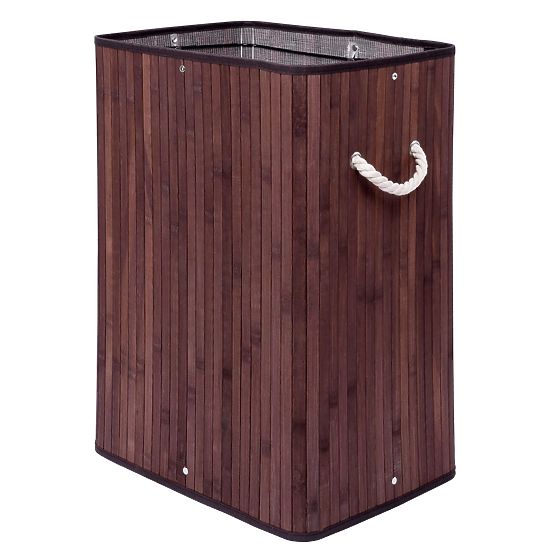 Bambusz szennyestartó fedéllel SOREN 80L wenge