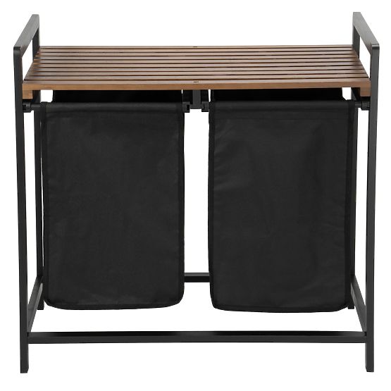 Bambusz szennyestartó HANOI BLACK FEKETE