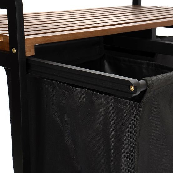 Bambusz szennyestartó HANOI BLACK FEKETE