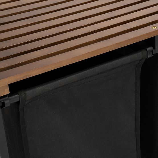 Bambusz szennyestartó HANOI BLACK FEKETE