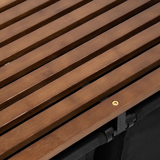 Bambusz szennyestartó HANOI BLACK FEKETE