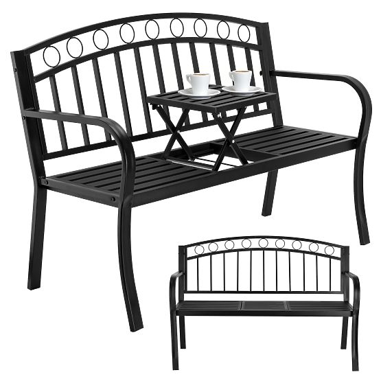 BANCO fém kerti pad