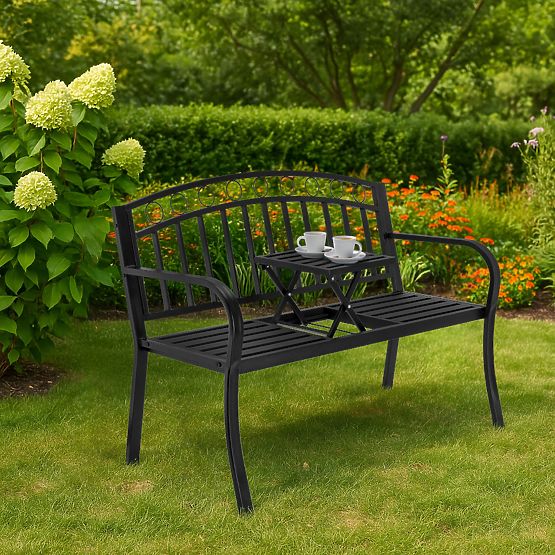 BANCO fém kerti pad