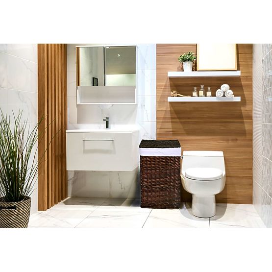 Barna fonott kosár 114 L