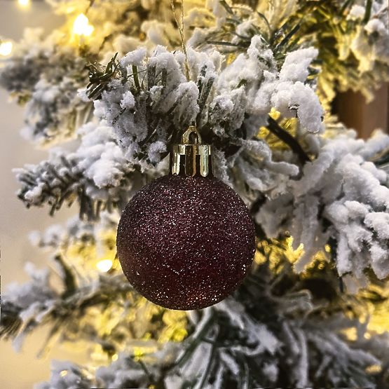 BARNA KARÁCSONYI GÖMBÖK 34 DB SYSD1688-038