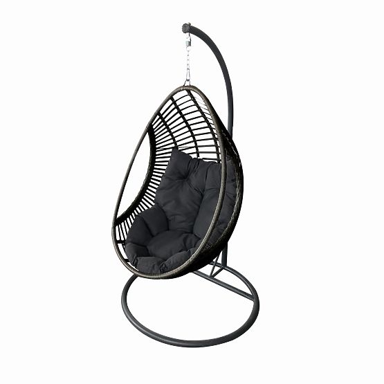 BELLISSIMO függőszék (Szék + keret) szürke technoratánból, ingyenes huzattal