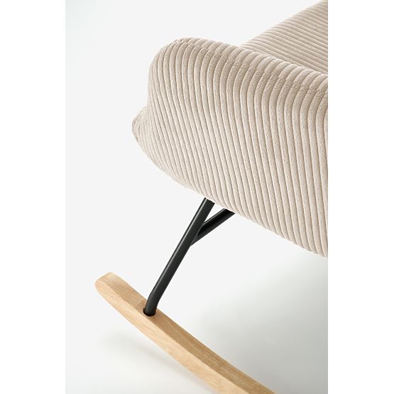 BELMIRO relaxációs fotel hintázó funkcióval, krémszínű (1p=1db)