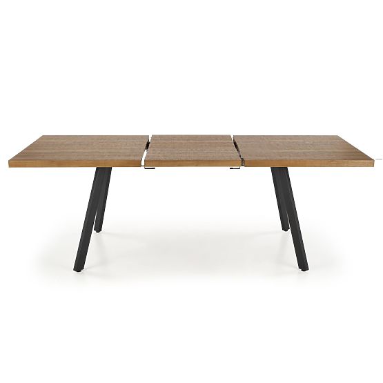 BERLIN kihúzható asztal 140-180 cm, asztallap - dió, keret - fekete (2p=1db)