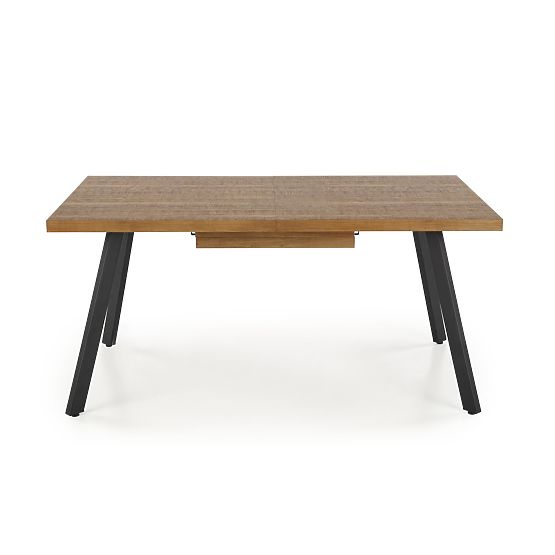 BERLIN kihúzható asztal 140-180 cm, asztallap - dió, keret - fekete (2p=1db)