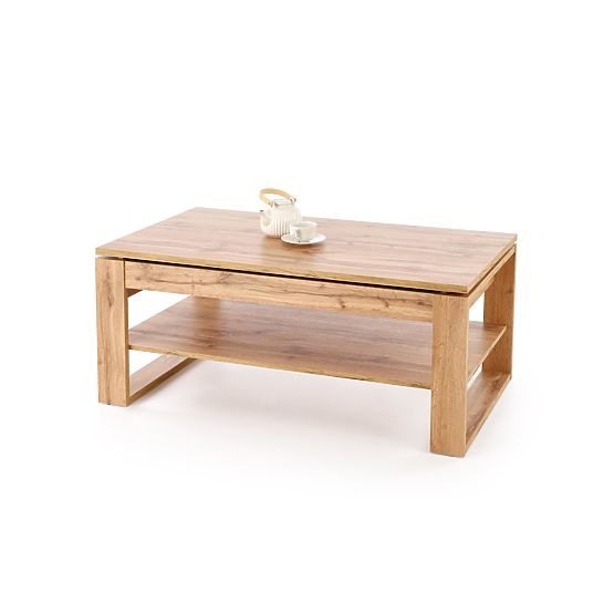 BETTY dohányzóasztal emelhető asztallappal tölgy artisan