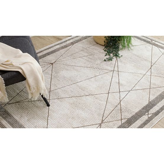 BLISS Z201Z128 szőnyeg krém / bézs - Keret, geometriai, modern, strukturális