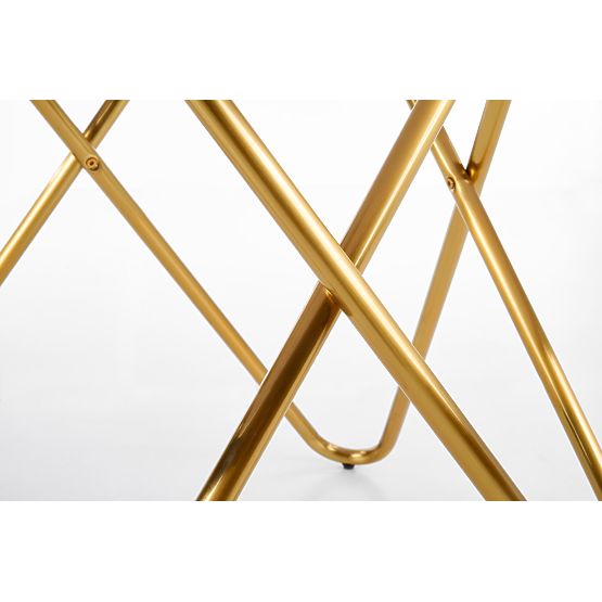 BONELLO asztal, lap - szürke márvány, lábak - arany (2p=1ks)