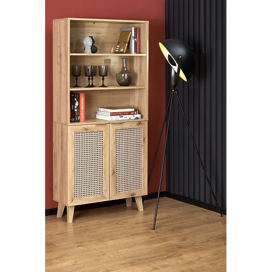 BORNEO REG-1 polc tölgy artisan/fekete (2p=1db)